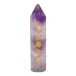 Amethyst Crystal Moon Phase Point